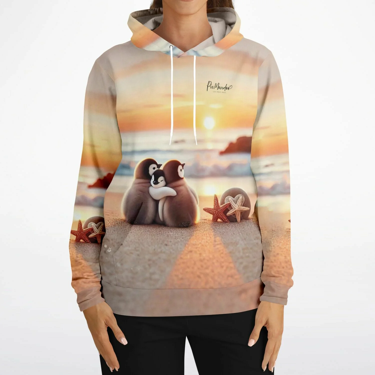Dreamer Hoodie - Happy Family am Strand - Image 6