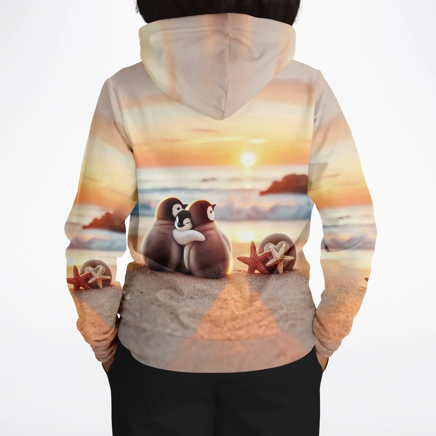 Dreamer Hoodie - Happy Family am Strand - Image 8