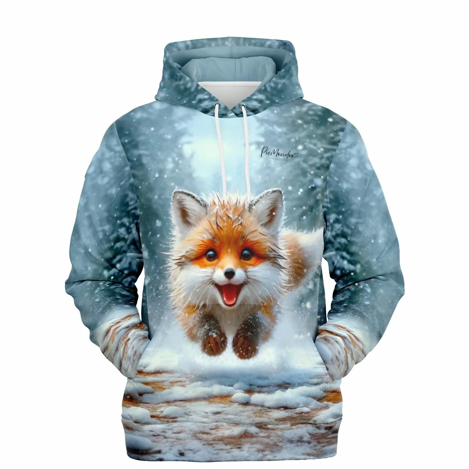 Dreamer Hoodie - Kleiner Fuchs im Winterwald