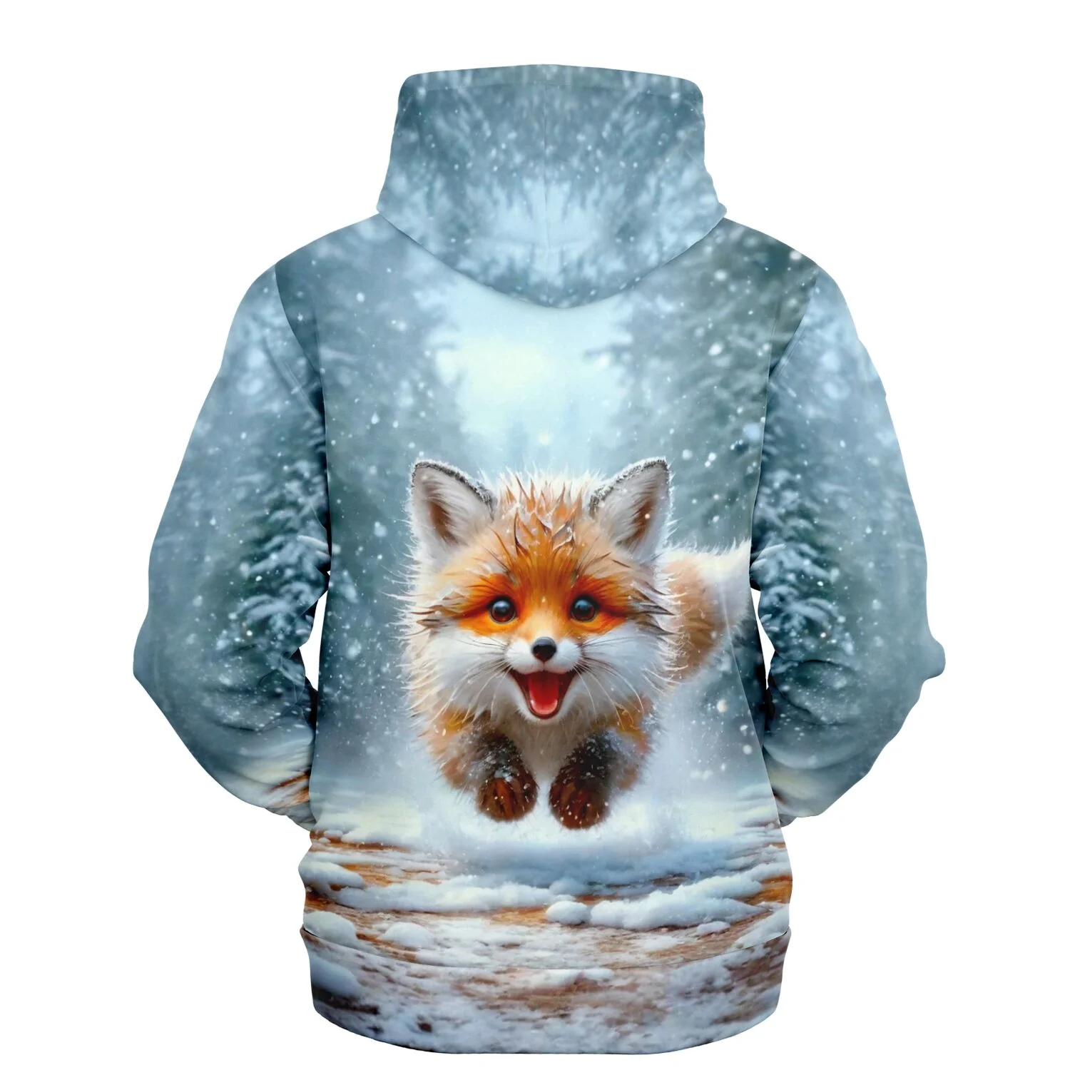 Dreamer Hoodie - Kleiner Fuchs im Winterwald - Image 2