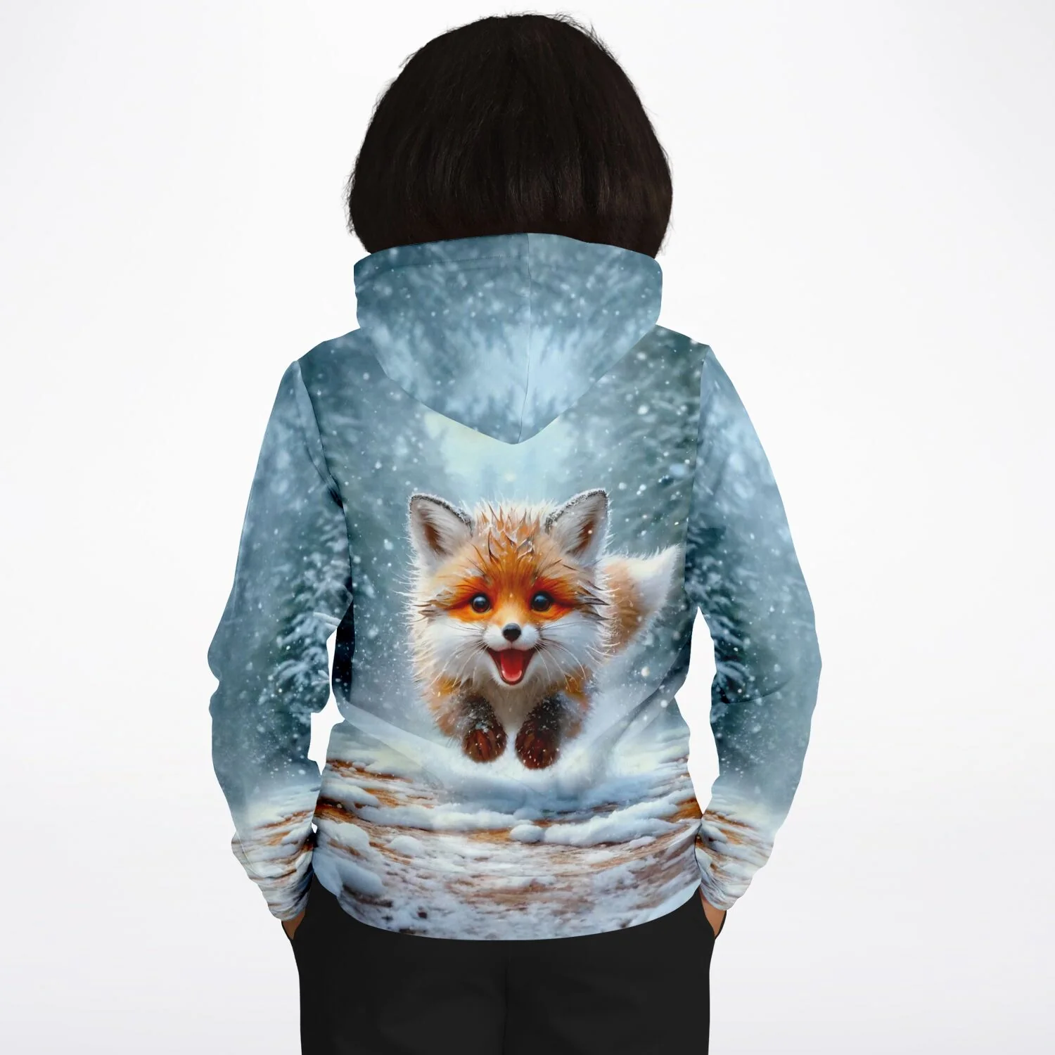 Dreamer Hoodie - Kleiner Fuchs im Winterwald - Image 7