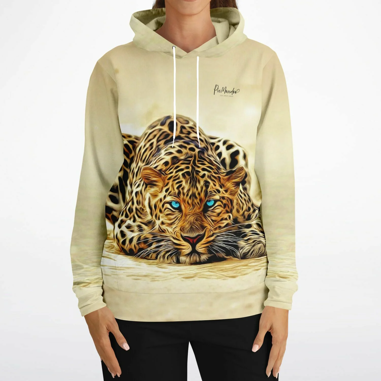 Dreamer Hoodie - Leopard Blue Eyes MINI - Image 6