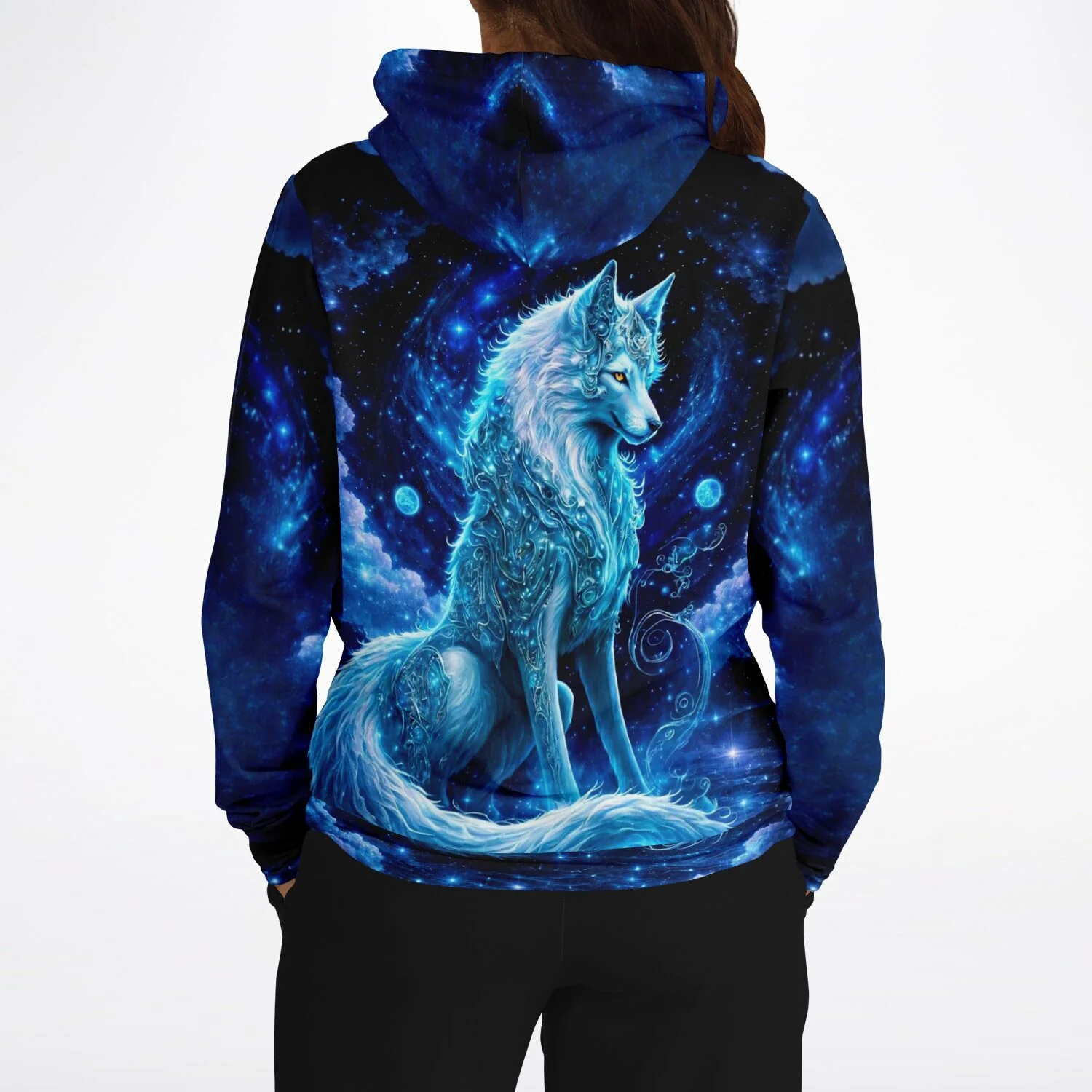 Dreamer Hoodie - Leuchtbild Special - Verzauberter Wolf - Image 4