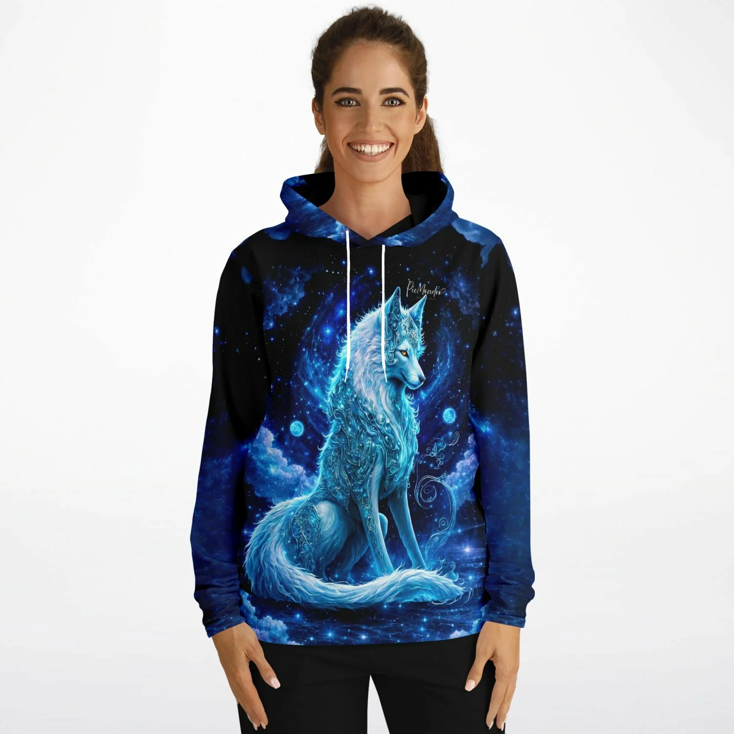 Dreamer Hoodie - Leuchtbild Special - Verzauberter Wolf - Image 5