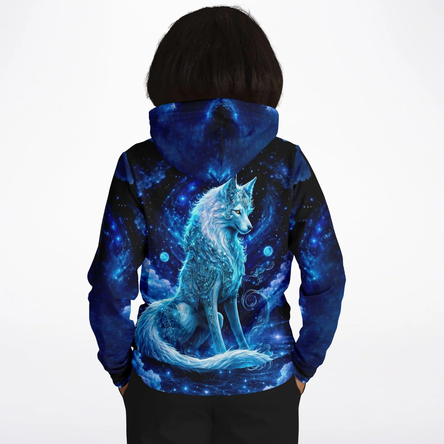 Dreamer Hoodie - Leuchtbild Special - Verzauberter Wolf - Image 7