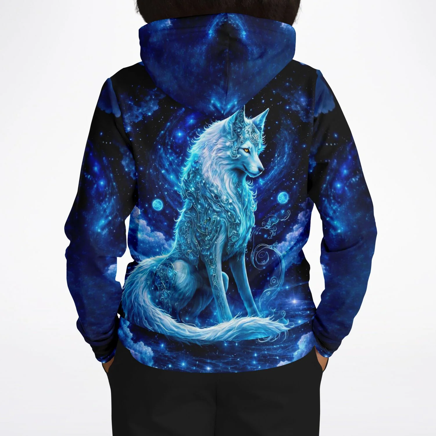 Dreamer Hoodie - Leuchtbild Special - Verzauberter Wolf - Image 8