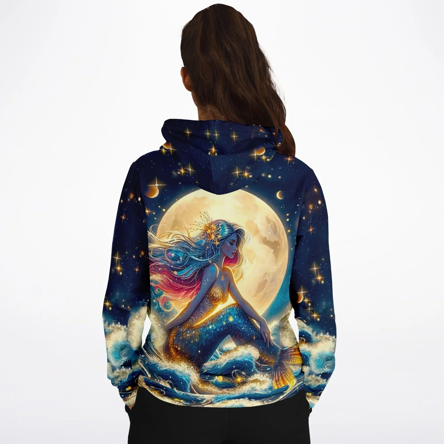 Dreamer Hoodie - Meerjungfrau im Sternenhimmel - Image 3