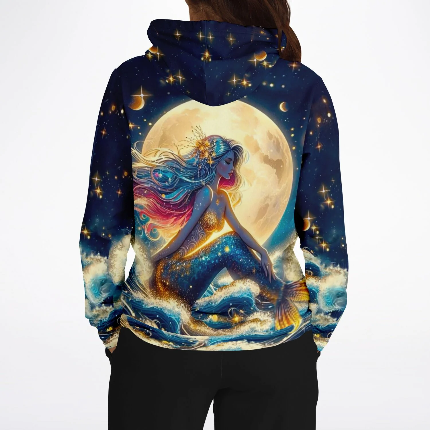Dreamer Hoodie - Meerjungfrau im Sternenhimmel - Image 4