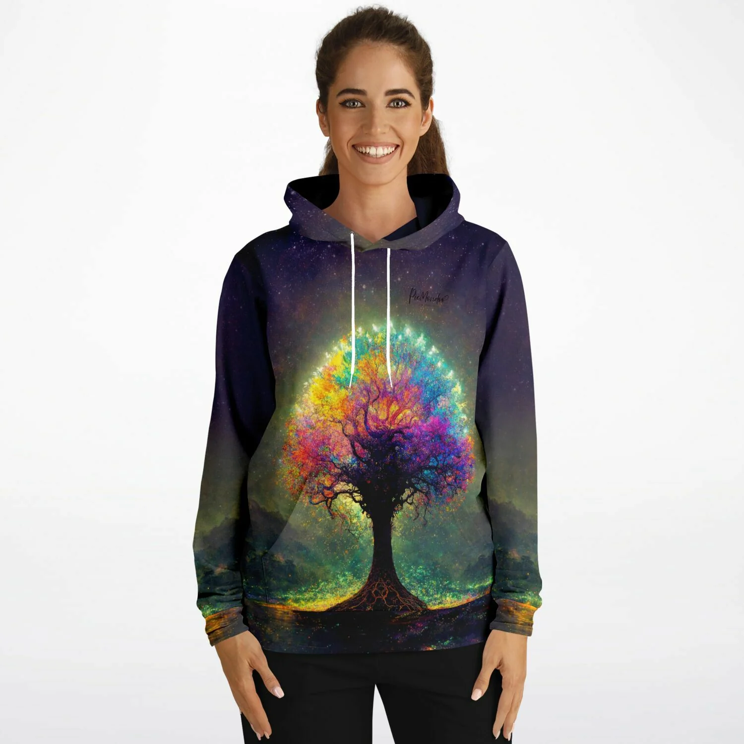 Dreamer Hoodie - Multi Special - Colorful lightning Tree - Image 5