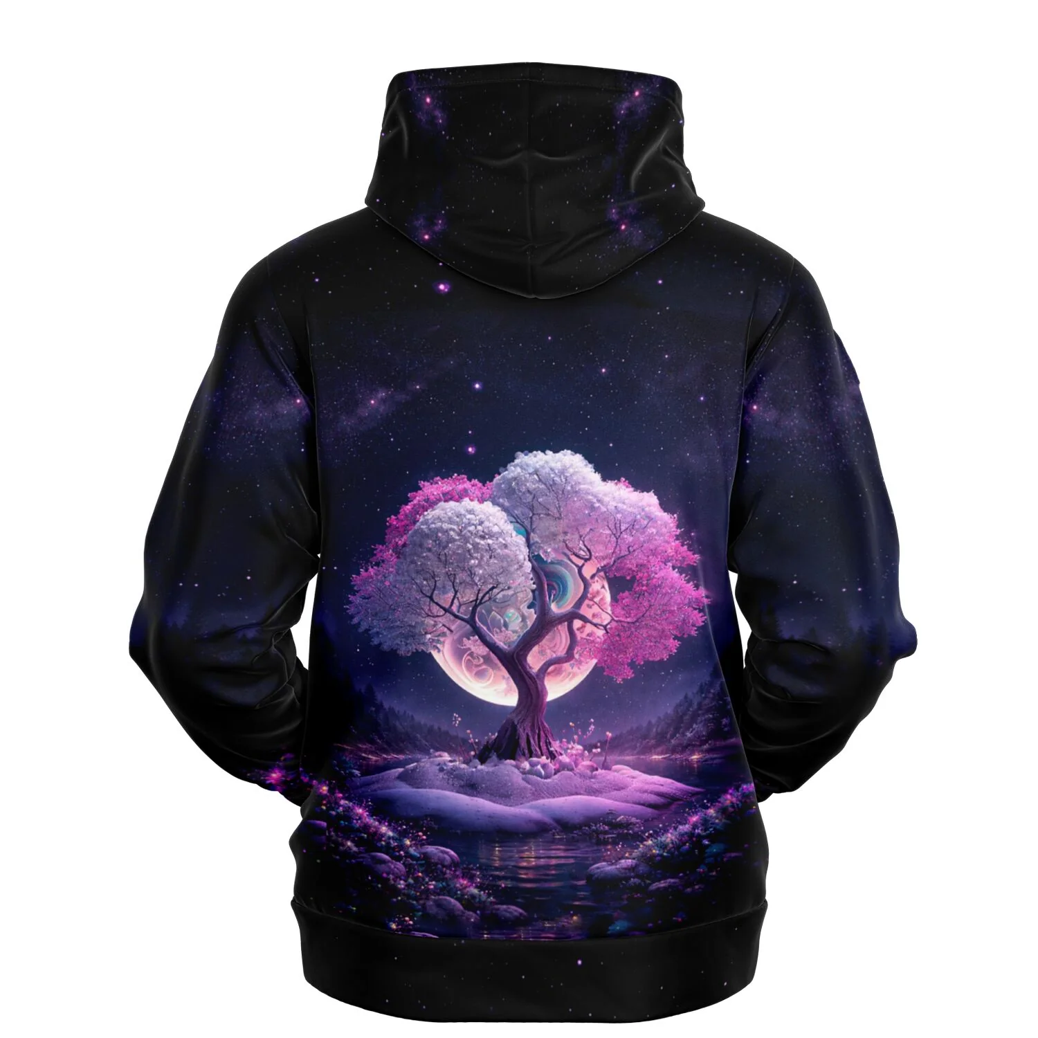 Dreamer Hoodie - Multi Special - Pink Tree at Night - Image 2