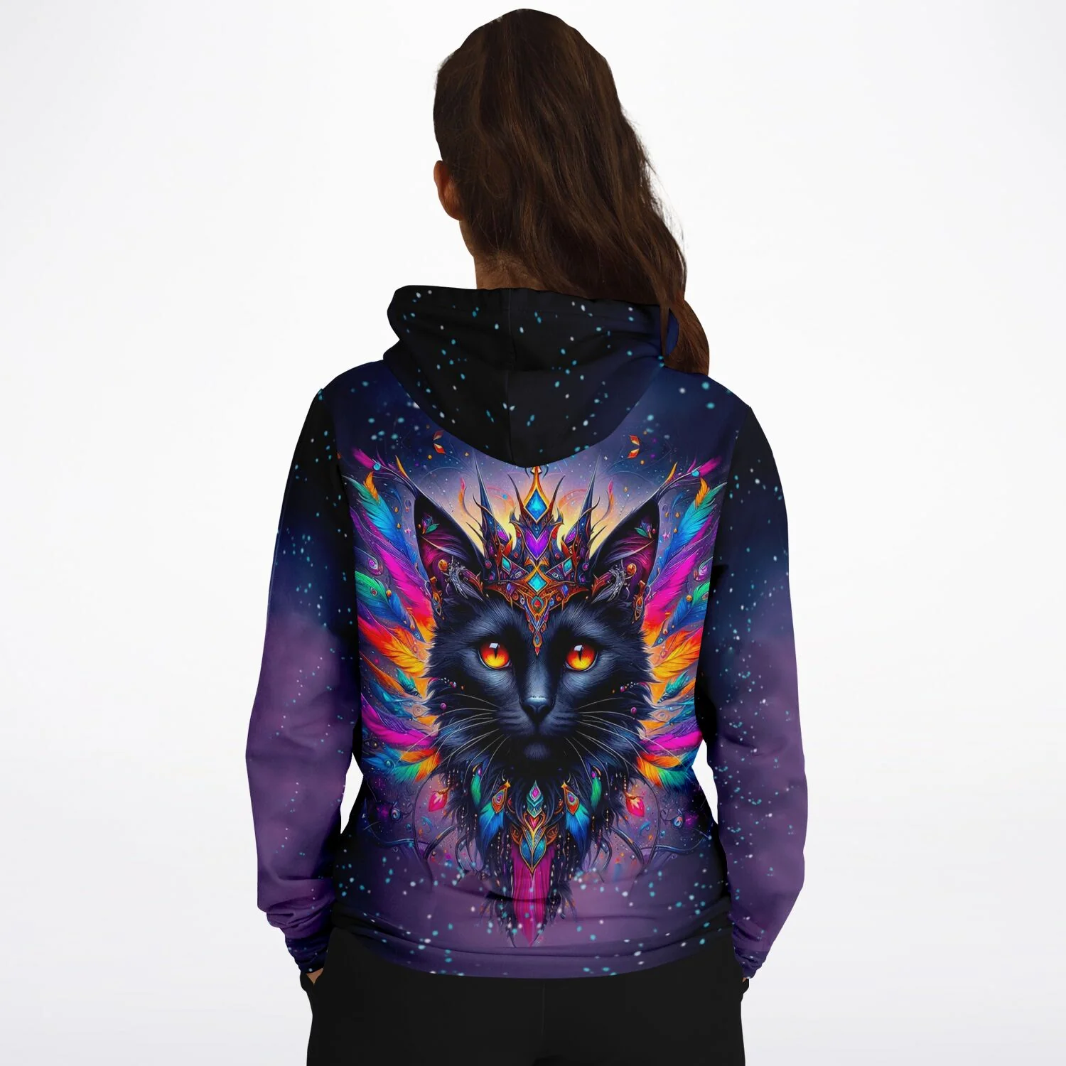 Dreamer Hoodie - Mystic colorsplash Cat - Image 3