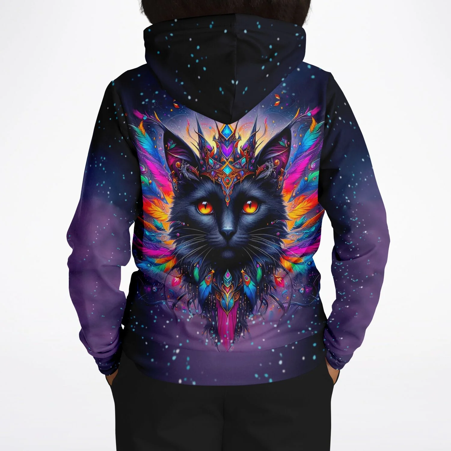 Dreamer Hoodie - Mystic colorsplash Cat - Image 8
