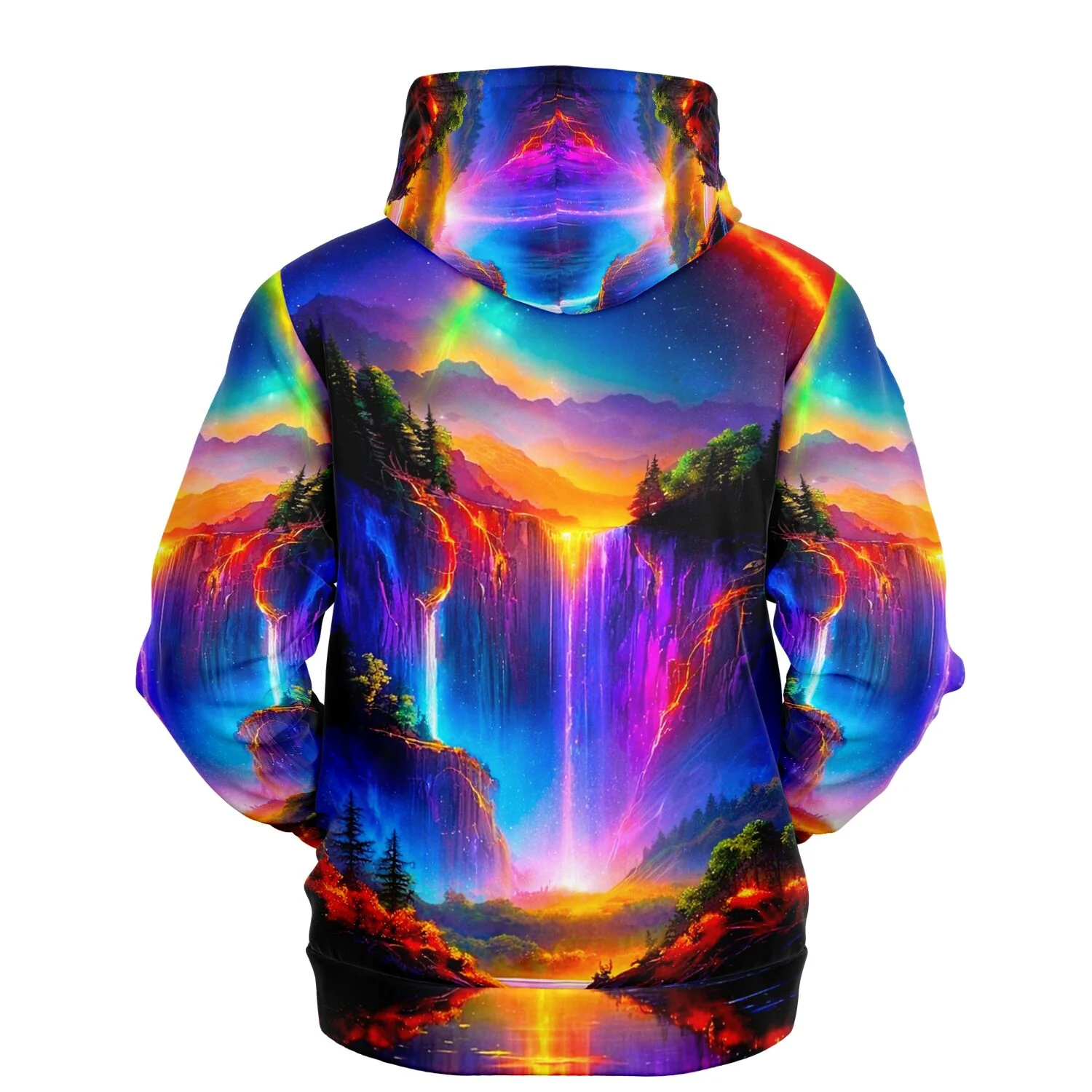 Dreamer Hoodie - Nachtleuchten am Wasserfall - Image 2