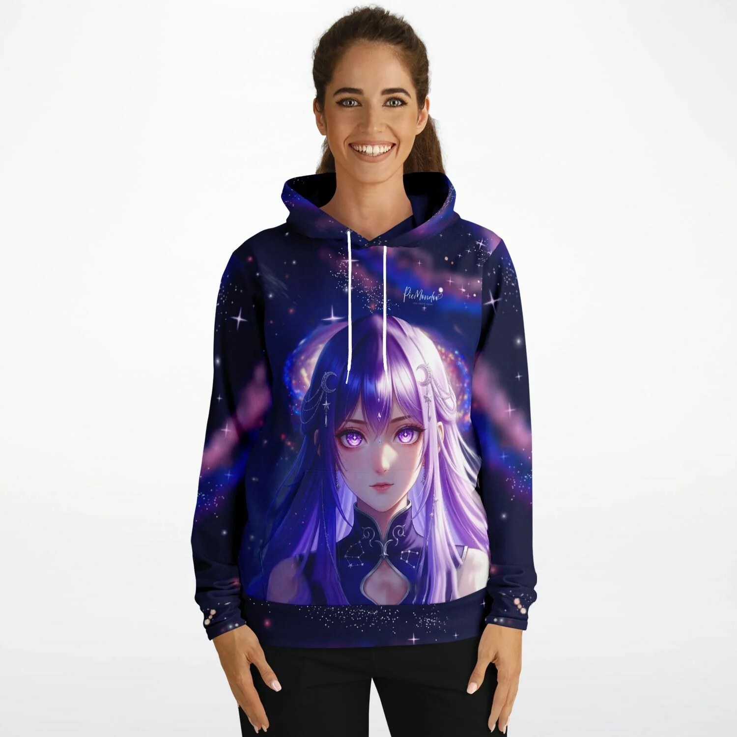 Dreamer Hoodie - Purple Moon Star - Image 5