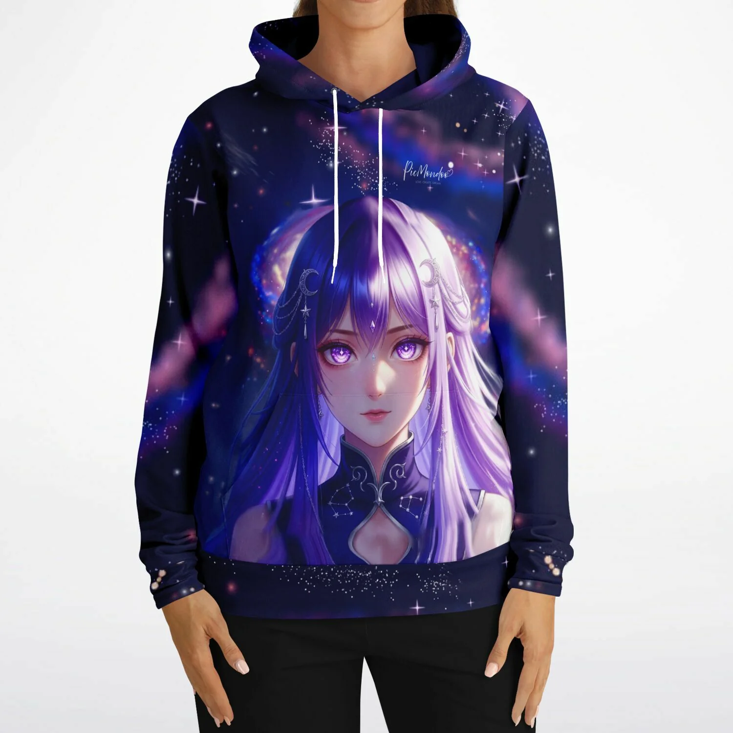 Dreamer Hoodie - Purple Moon Star - Image 6