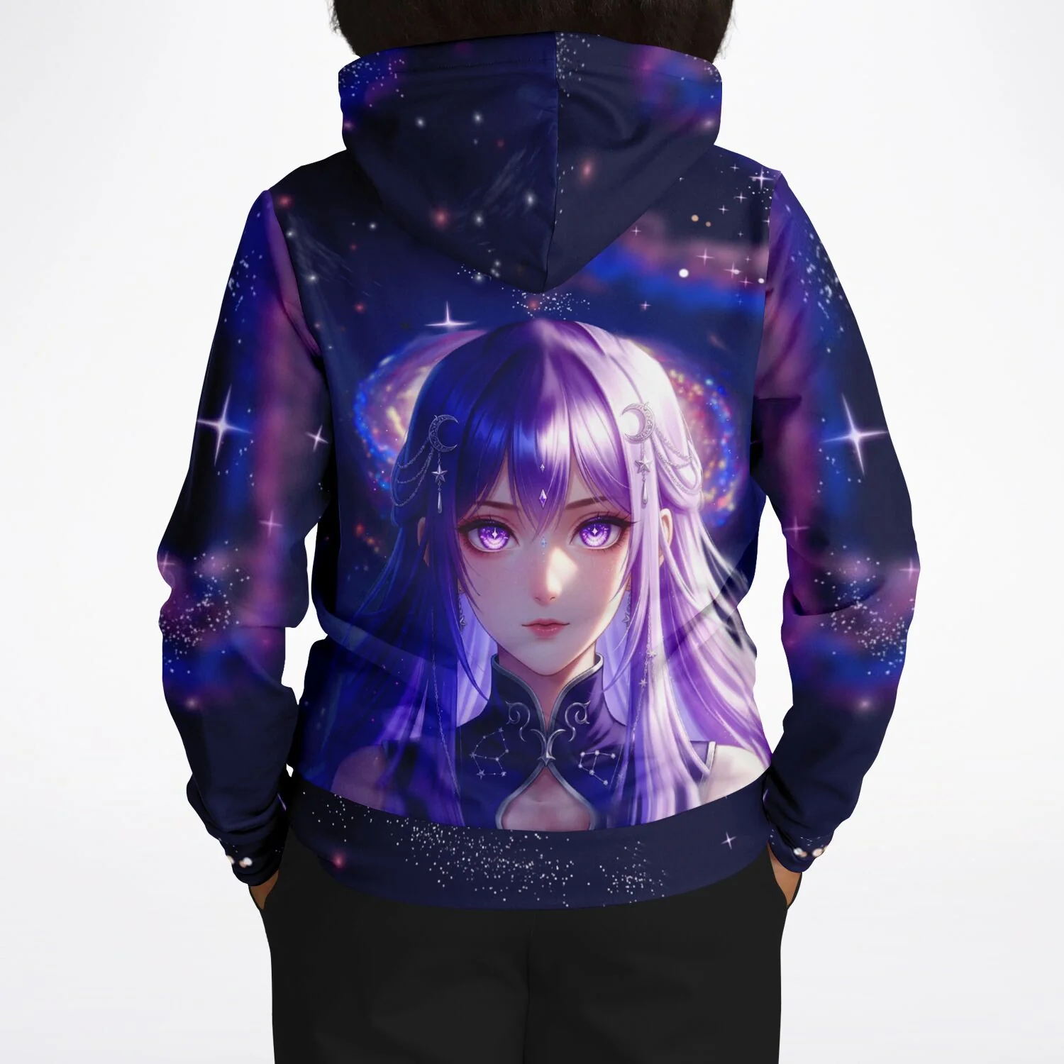 Dreamer Hoodie - Purple Moon Star - Image 8