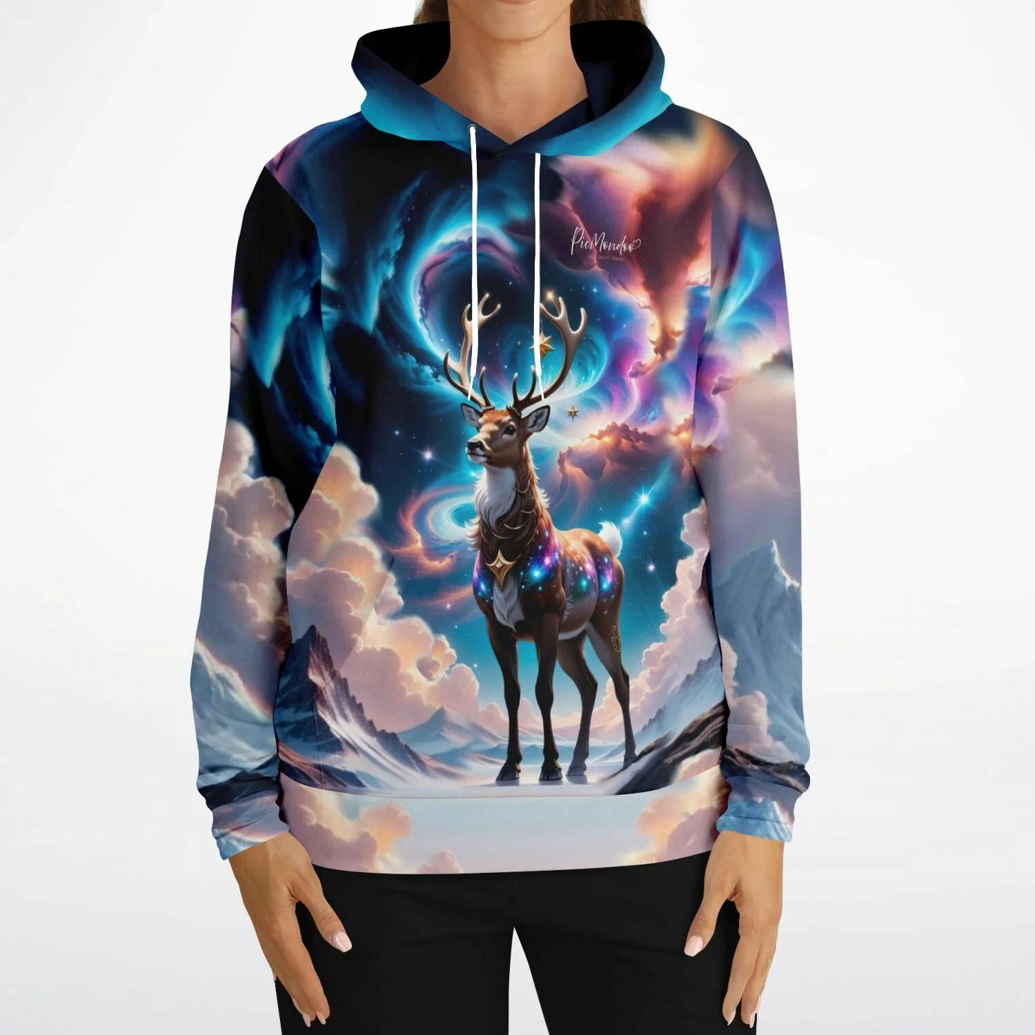 Dreamer Hoodie - Rentier im Abendzauber - Image 6