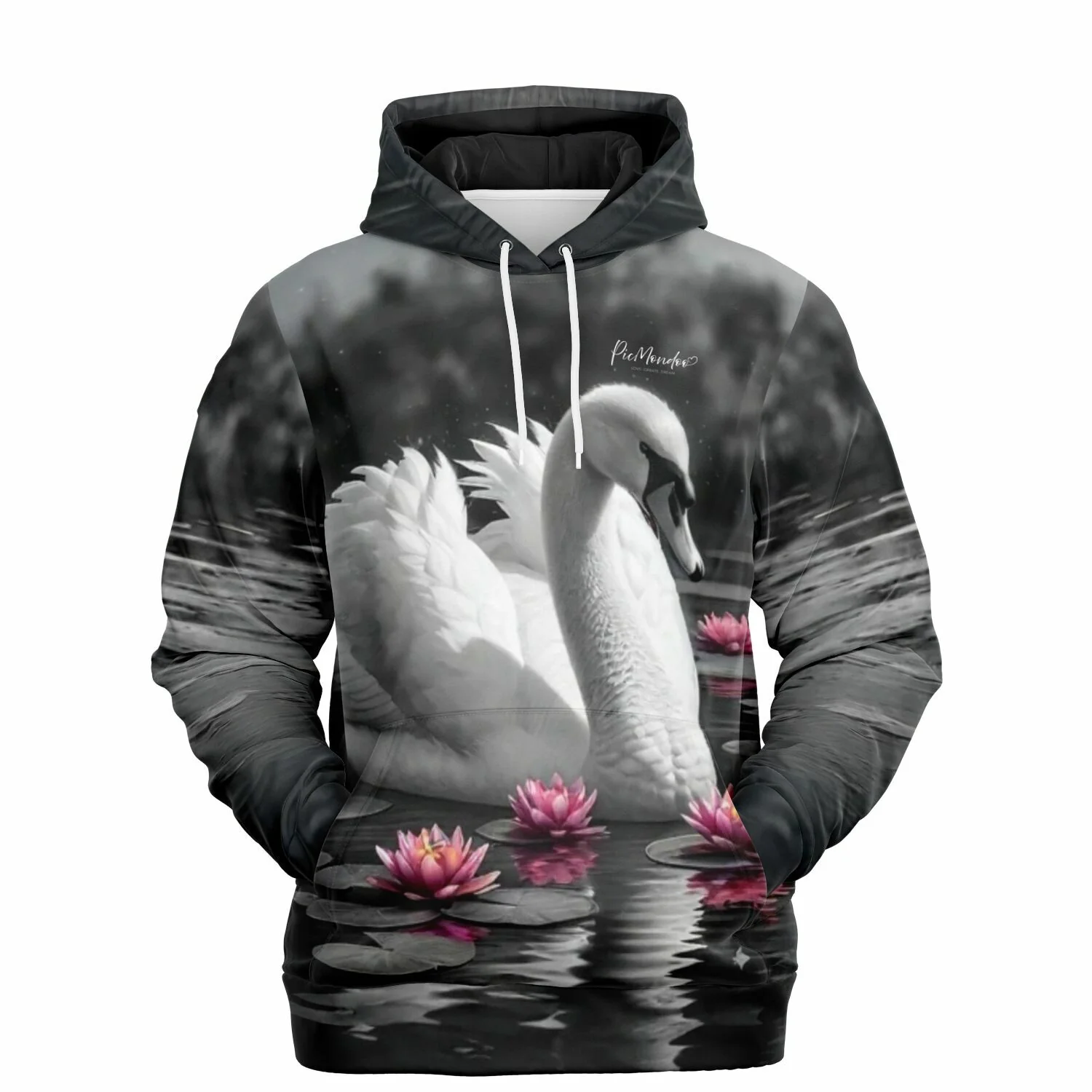 Dreamer Hoodie - Schwan im Seerosensee