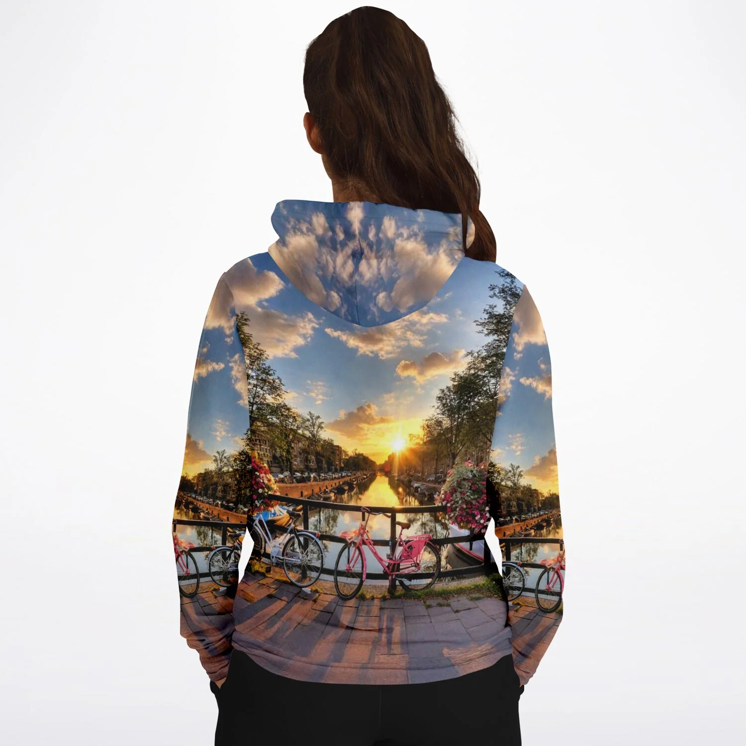 Dreamer Hoodie -  Sonnenuntergang in Amsterdam - Image 3