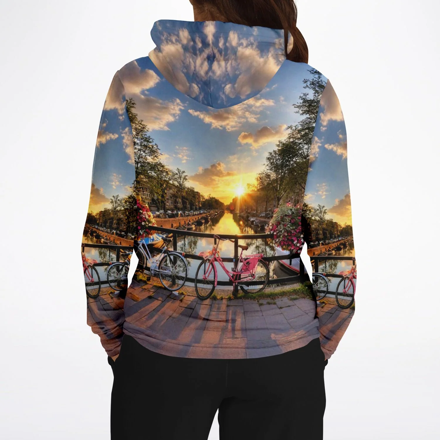 Dreamer Hoodie -  Sonnenuntergang in Amsterdam - Image 4
