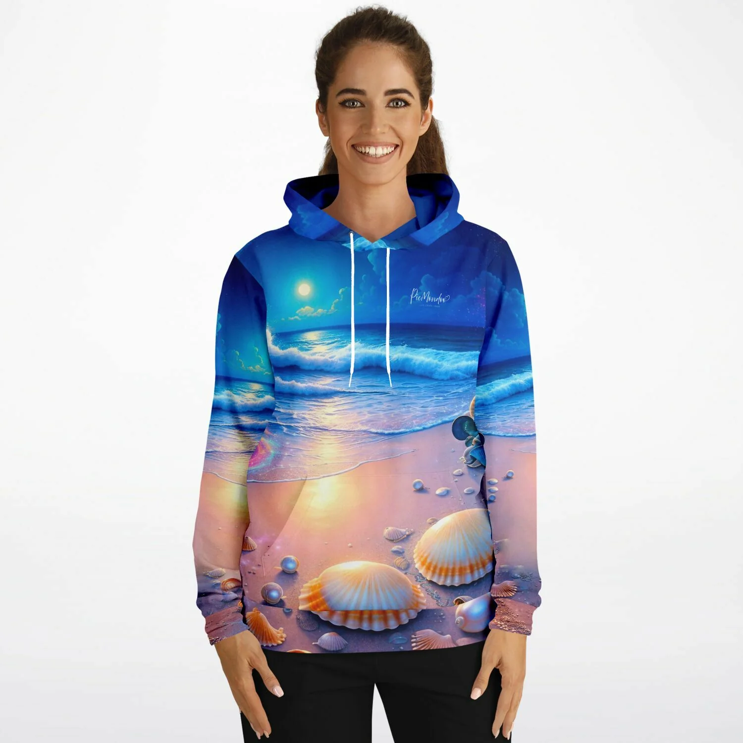 Dreamer Hoodie - Strand im Nachtglanz - Image 5