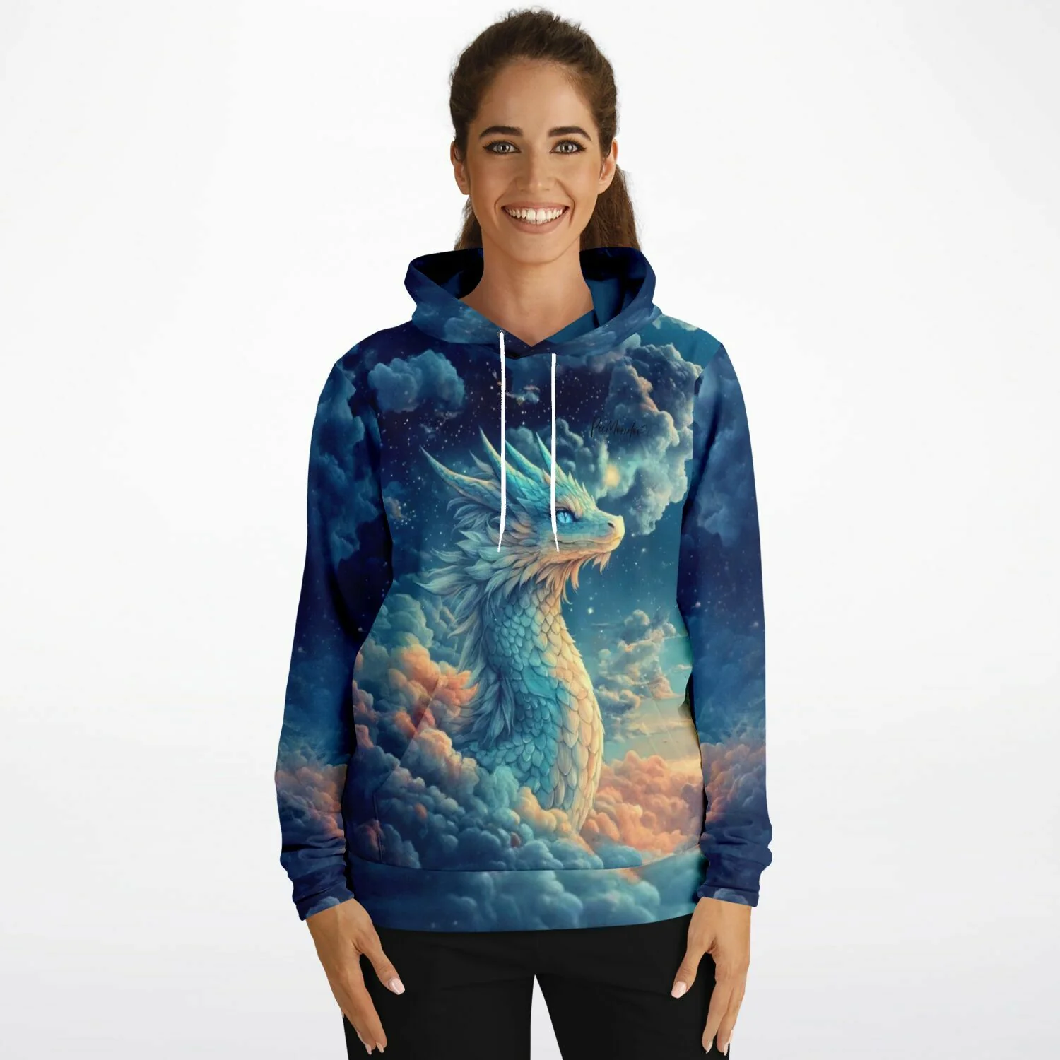 Dreamer Hoodie - Susen Pfifferling - Himmelsdrache Saphira - Image 5