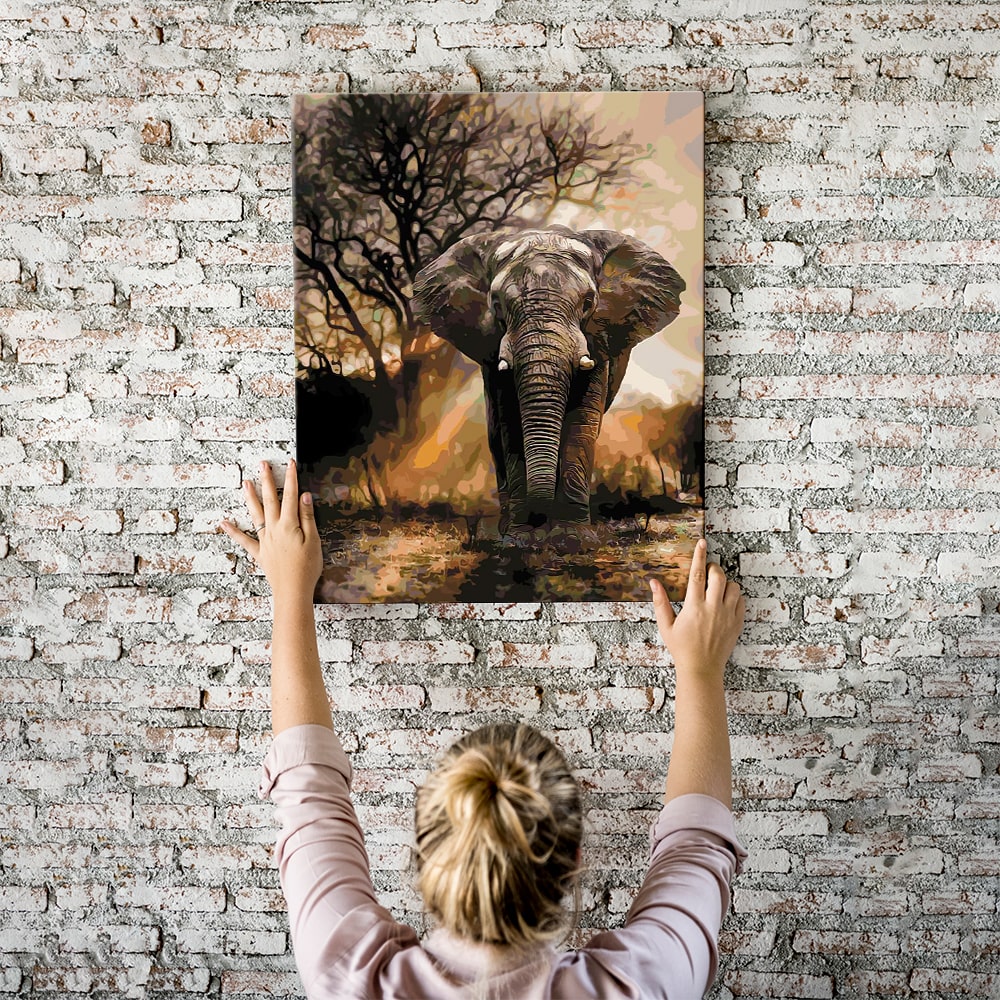 Malen nach Zahlen Set - Afrikanischer Savannenelefant - Image 8