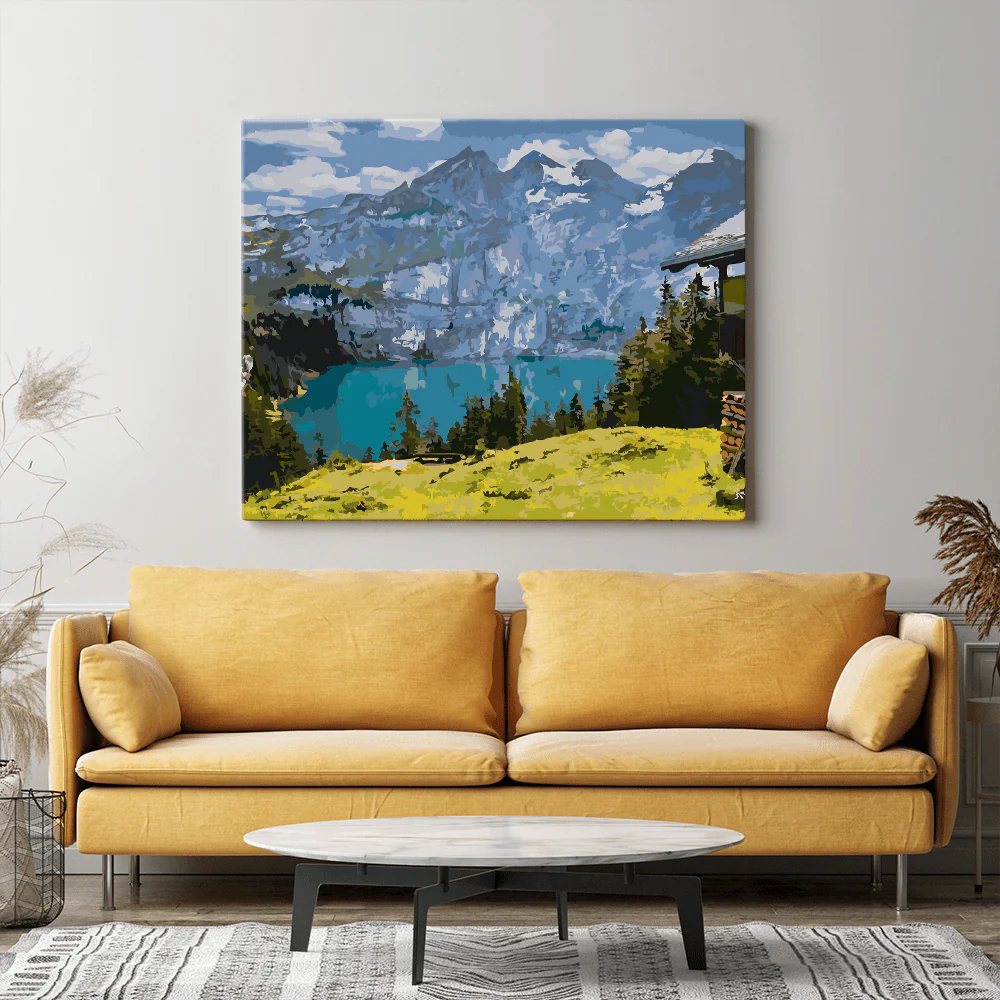 Malen nach Zahlen Set - Berglandschaft - Image 10