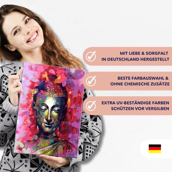 Malen nach Zahlen Set - Giraffe mit ihrem Baby - Image 7