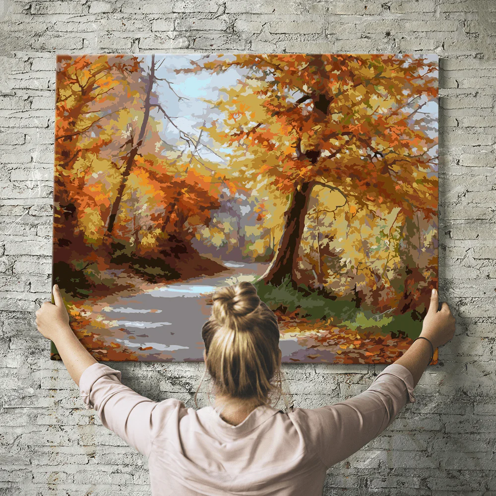 Malen nach Zahlen Set - Herbstspaziergang - Image 8