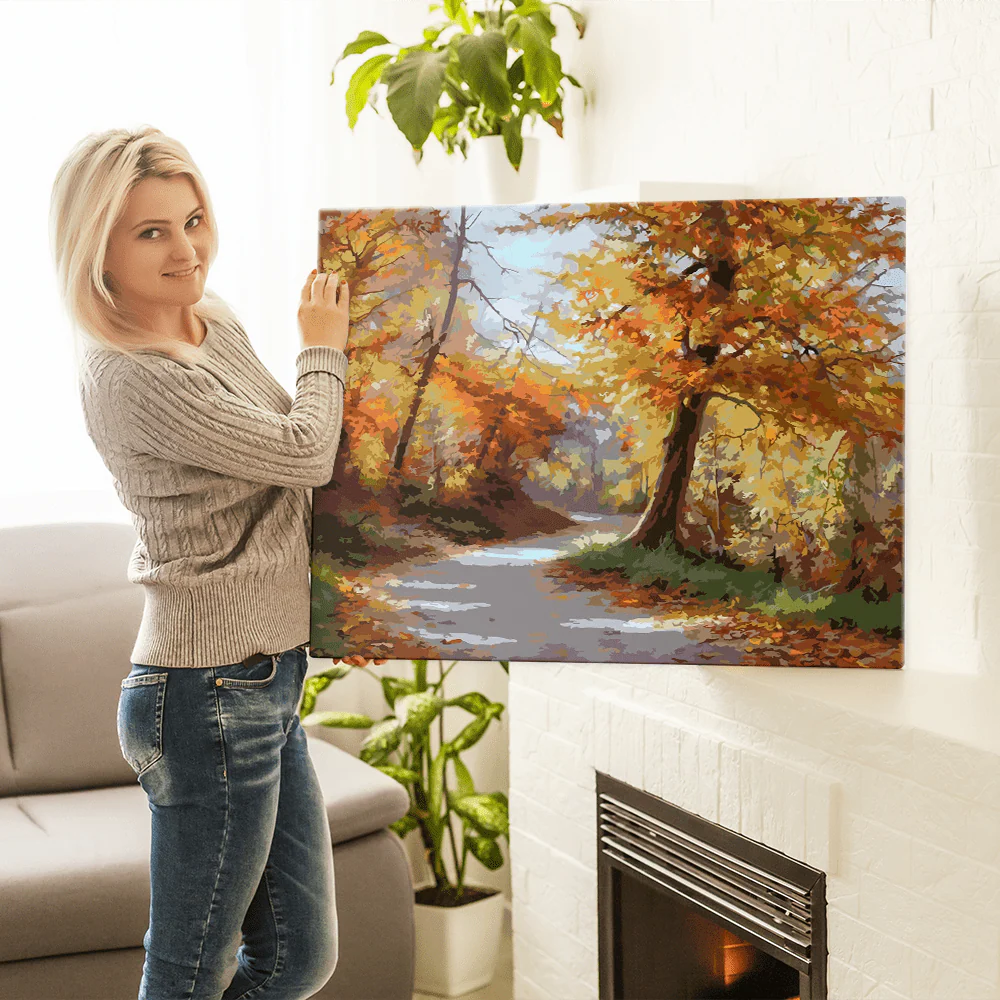 Malen nach Zahlen Set - Herbstspaziergang - Image 9