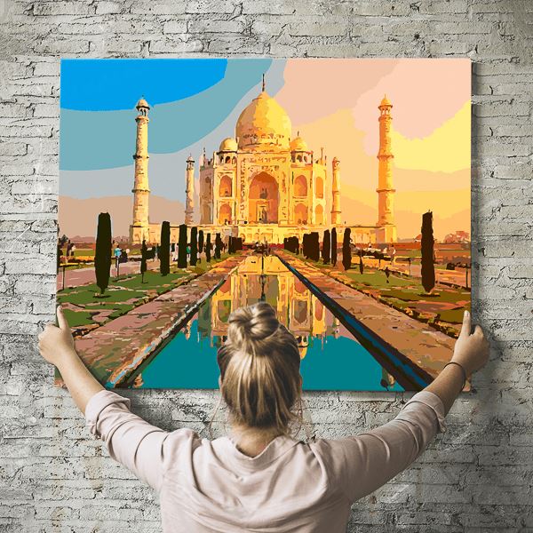Malen nach Zahlen Set - Taj Mahal "Palast der Liebe" - Image 8