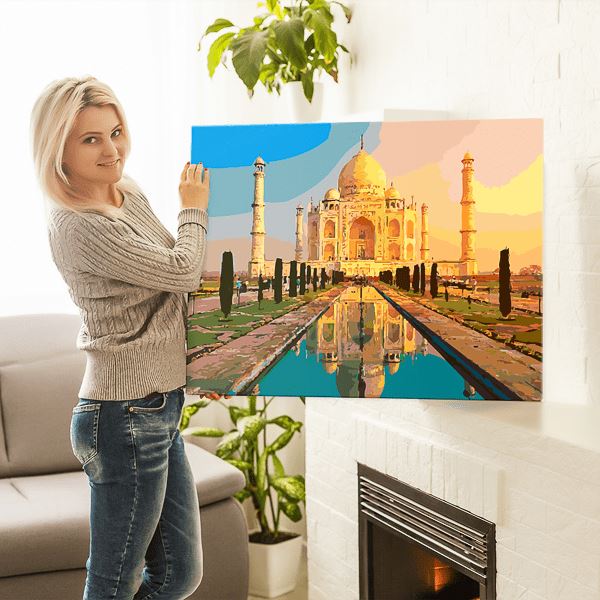 Malen nach Zahlen Set - Taj Mahal "Palast der Liebe" - Image 9