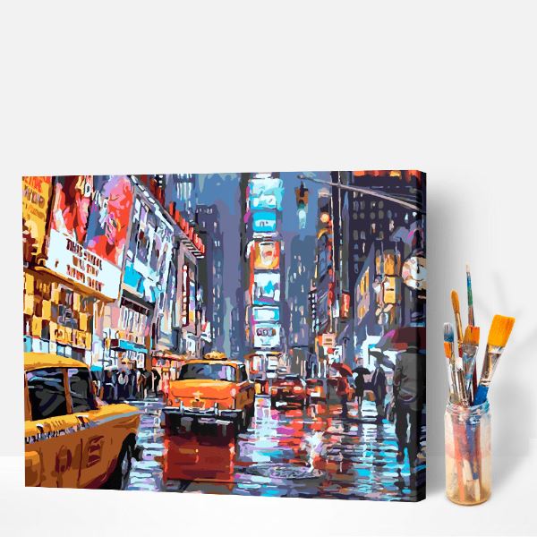 Malen nach Zahlen Set - Times Square