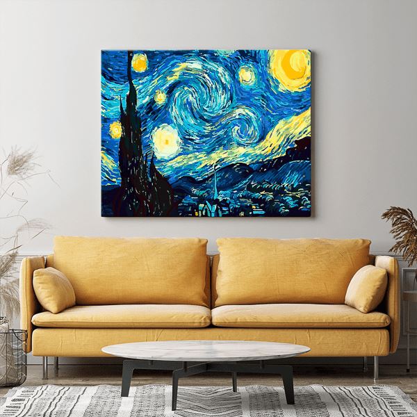 Malen nach Zahlen Set - Van Gogh "Sternennacht" - Image 10