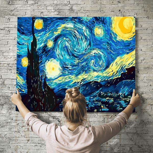 Malen nach Zahlen Set - Van Gogh "Sternennacht" - Image 8