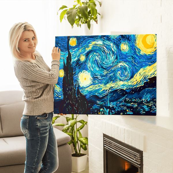 Malen nach Zahlen Set - Van Gogh "Sternennacht" - Image 9