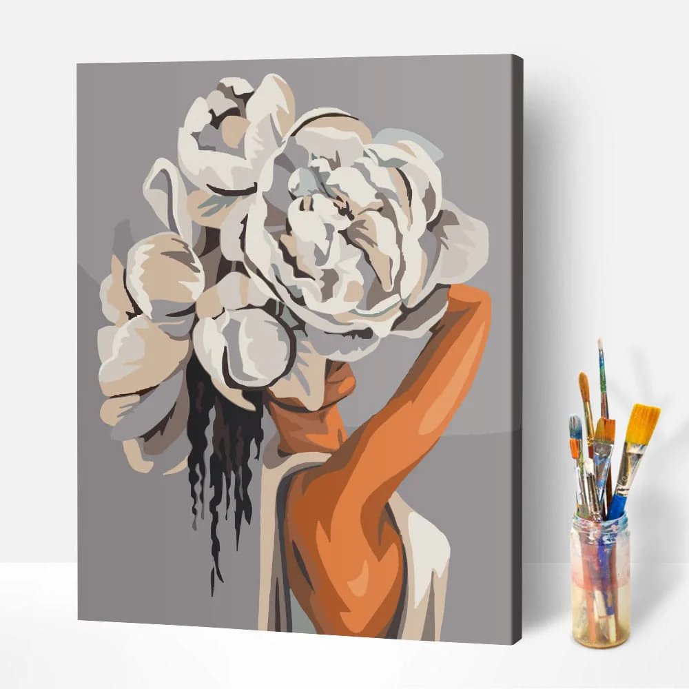 Malen nach Zahlen Set - Women in white